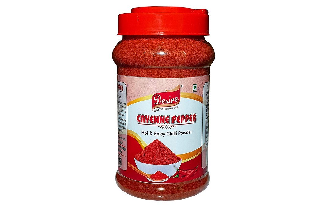 Desire Cayenne Pepper - Hot & Spicy Chilli Powder   Jar  400 grams